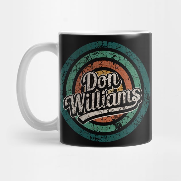 Don Williams // Retro Circle Crack Vintage by People Mask